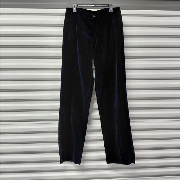 Iceberg Pants Mens 50(US 34) Navy Blue Velvet Dress Trouser Made in Italy NWT - Picture 1 of 9